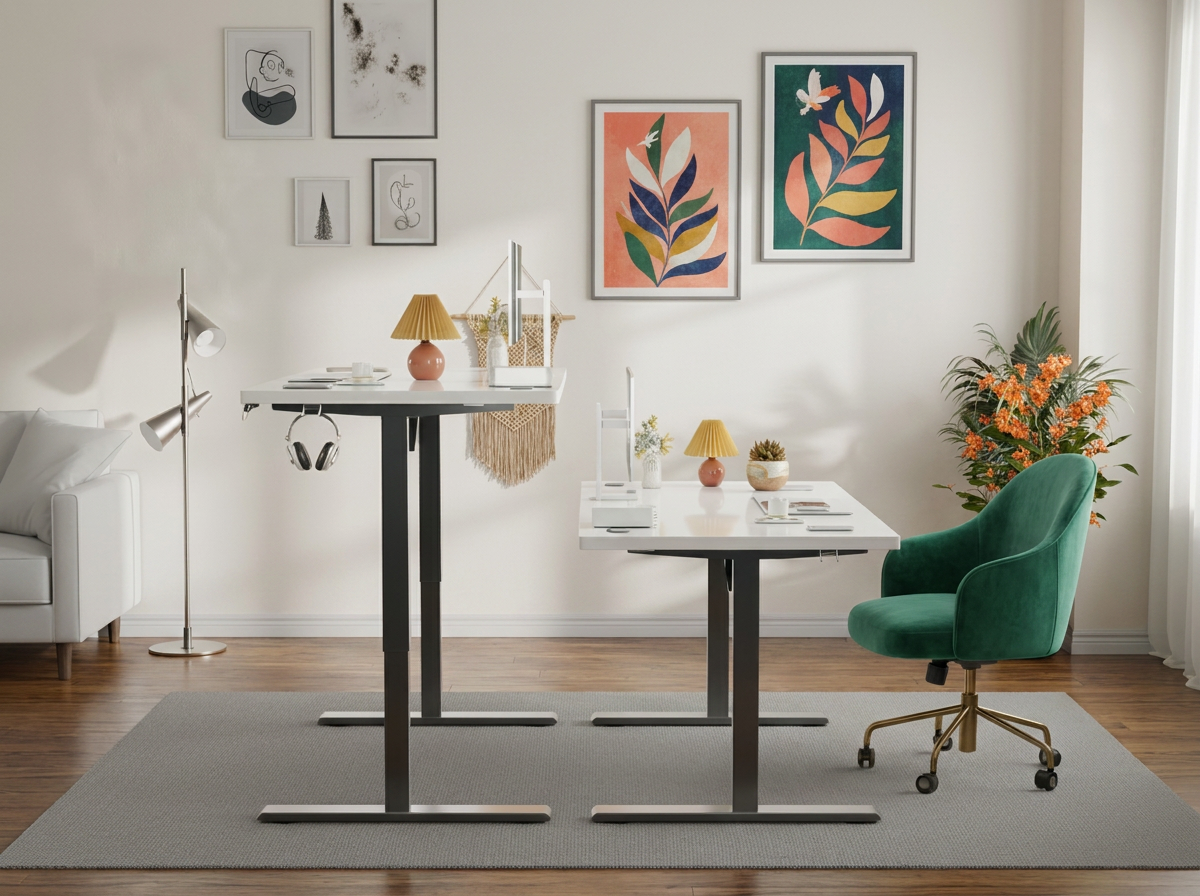 Bureau assis-debout Élévation — 120 × 60 cm