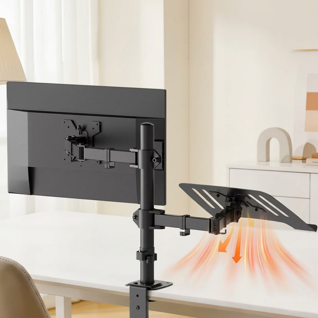 Support ordinateur portable + écran